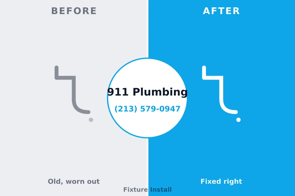 Before and after: plumbing repair St. Elmo, IL